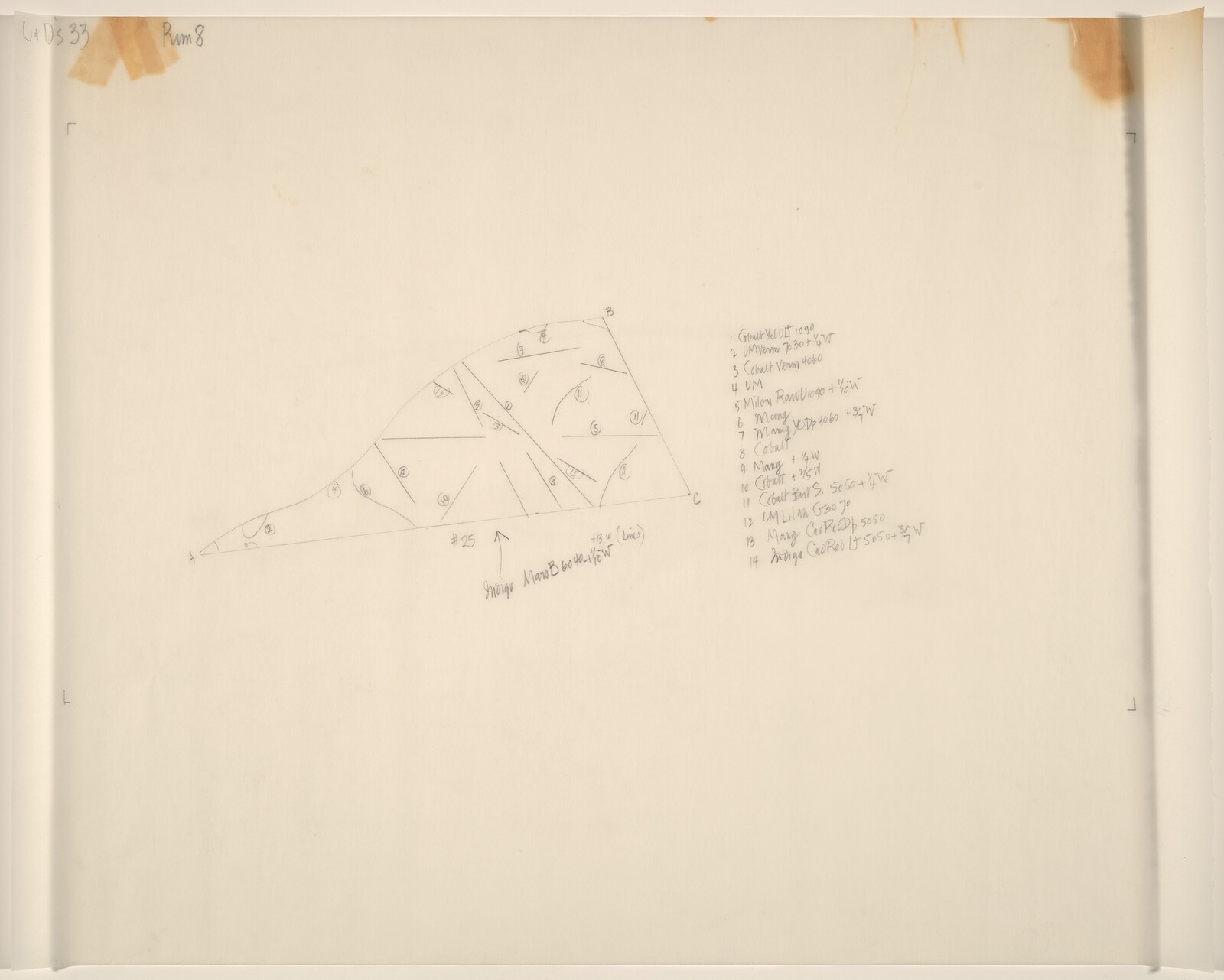Drawing for Changes and Disappearances No. 33, John Cage, 1979-1982