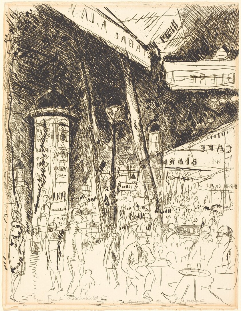 The Terrace of the Cafe, Bouvelard Sebastopol(Boulevard Sebastopol: la terrasse du ca