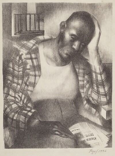 Untitled (Pensive Black Man)