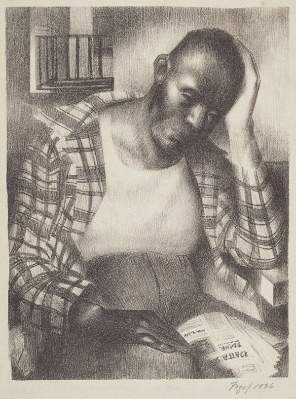 Untitled (Pensive Black Man)