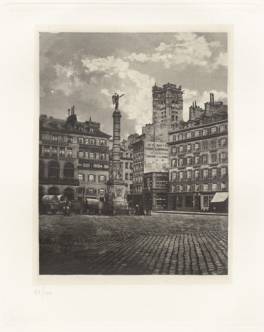 Planche V – Place du Châtelet (Plate V – Place du Châtelet)