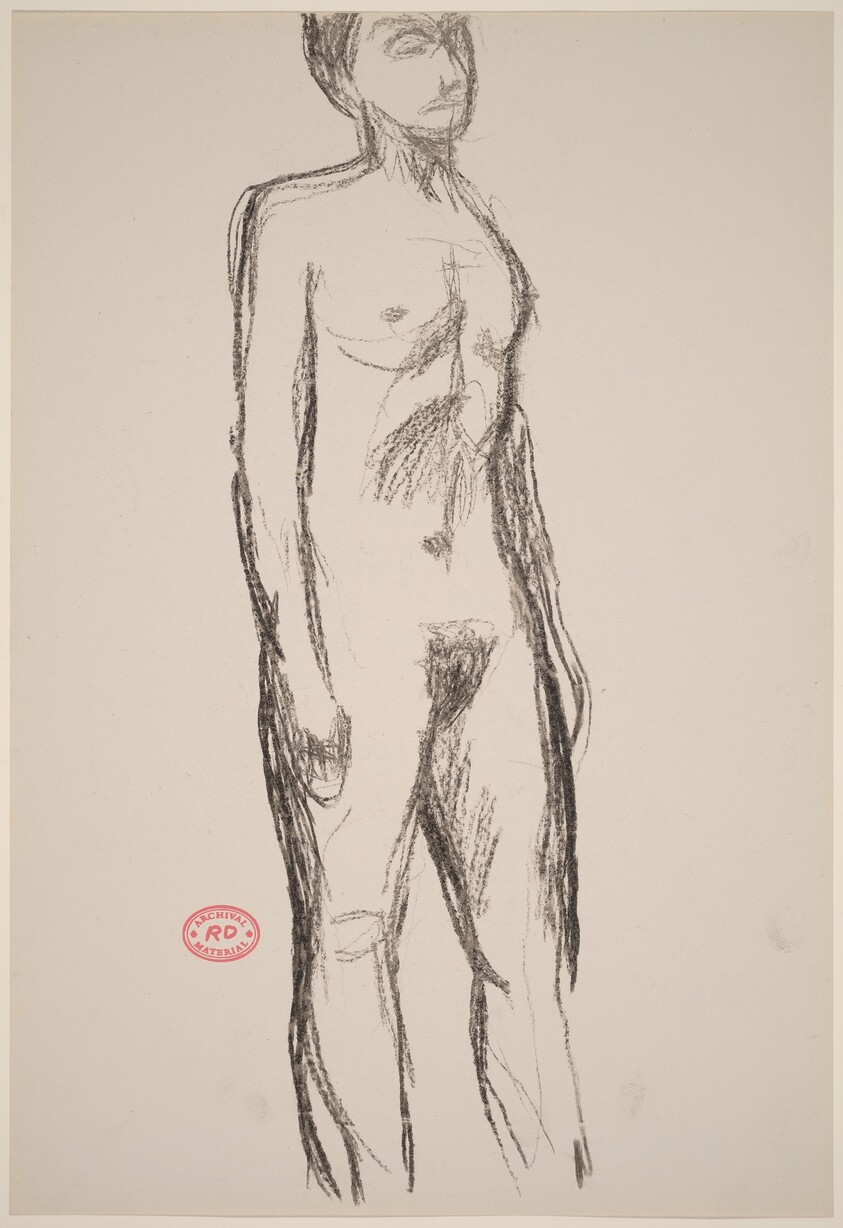 Untitled [standing nude with her arms to her sides]