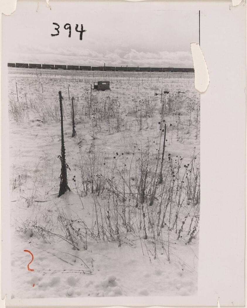 Abandoned vehicle in snow--outside Las Vegas, Nevada