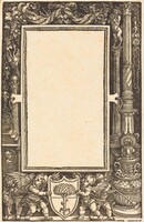 Title-Border with Putti Holding the Pirckheimer Arms, Albrecht Dürer, probably 1513
