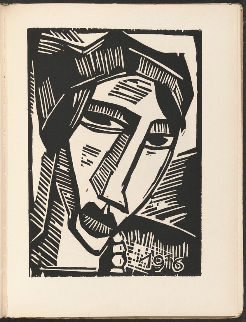 Frauenkopf (Woman's Head) from Deutsche Graphiker der Gegenwart (German Printmakers of Our Time)