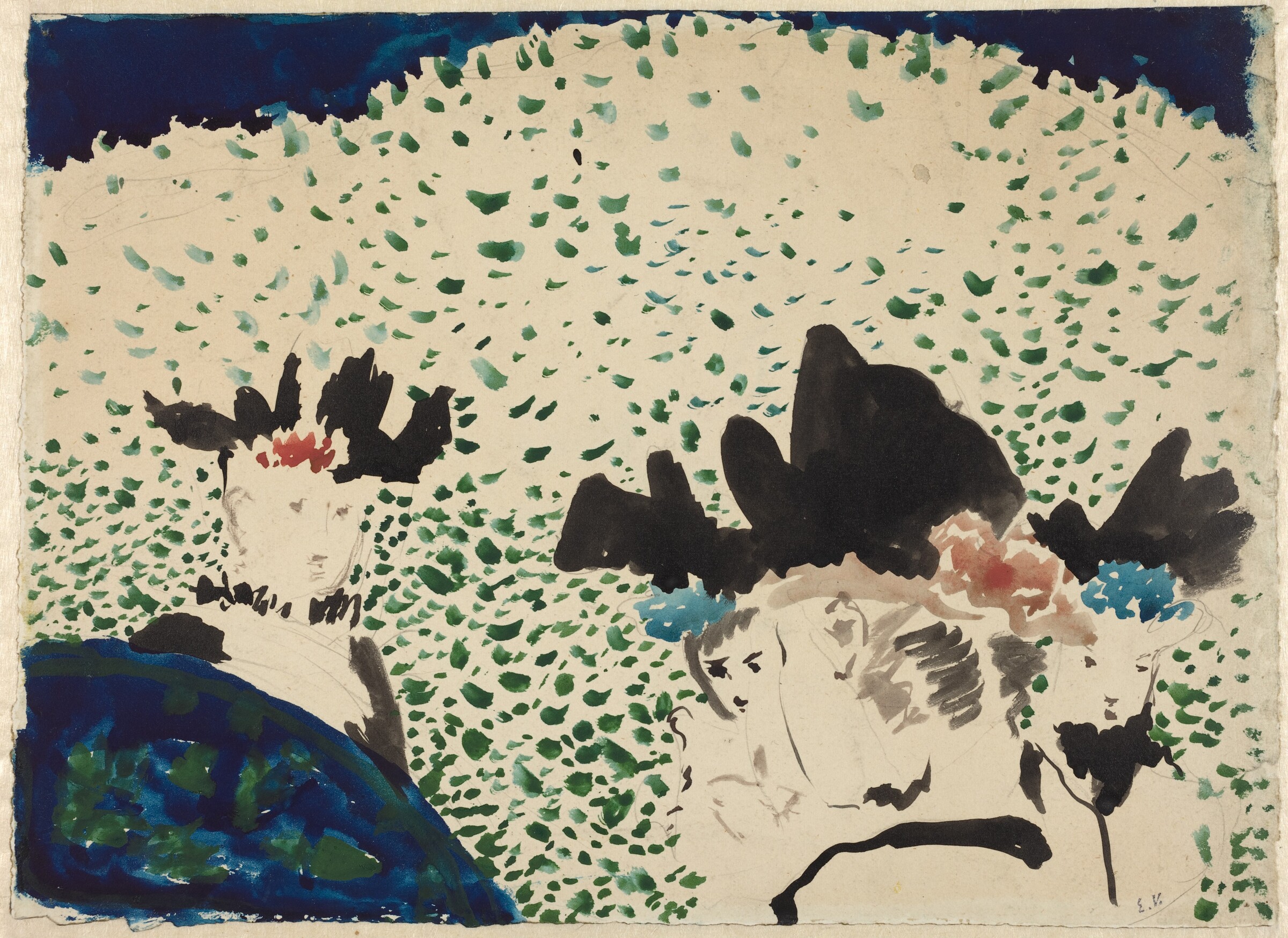 Four Ladies with Fancy Hats, Edouard Vuillard, 1892/1893