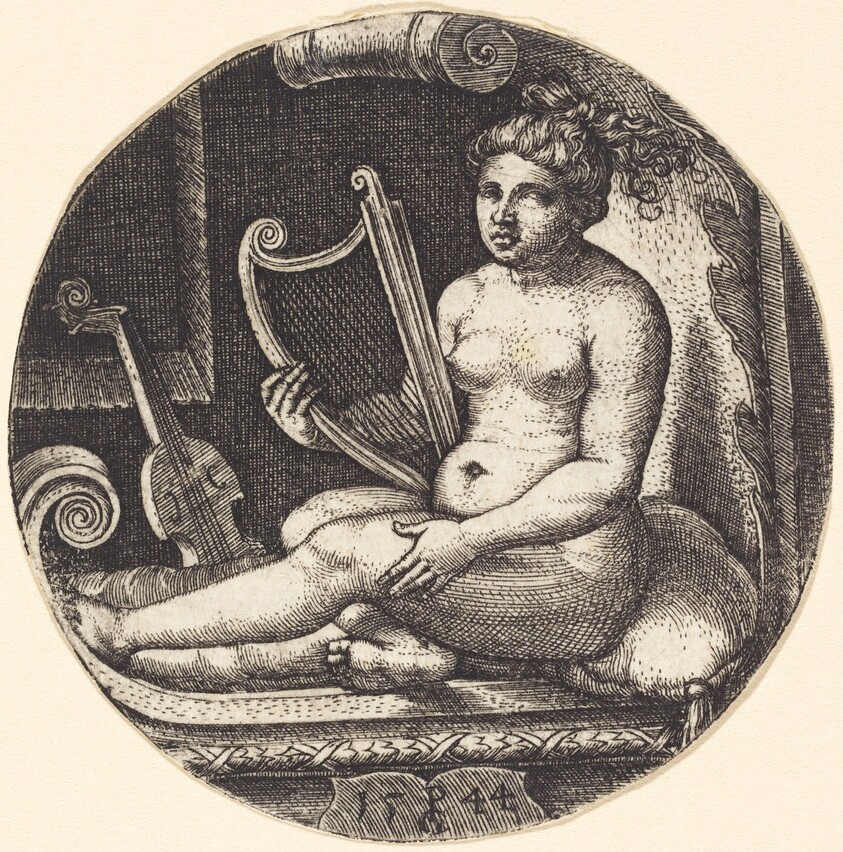 Woman with a Harp