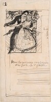 Study for "La Valse" [recto], Pierre Bonnard, 1891/1893