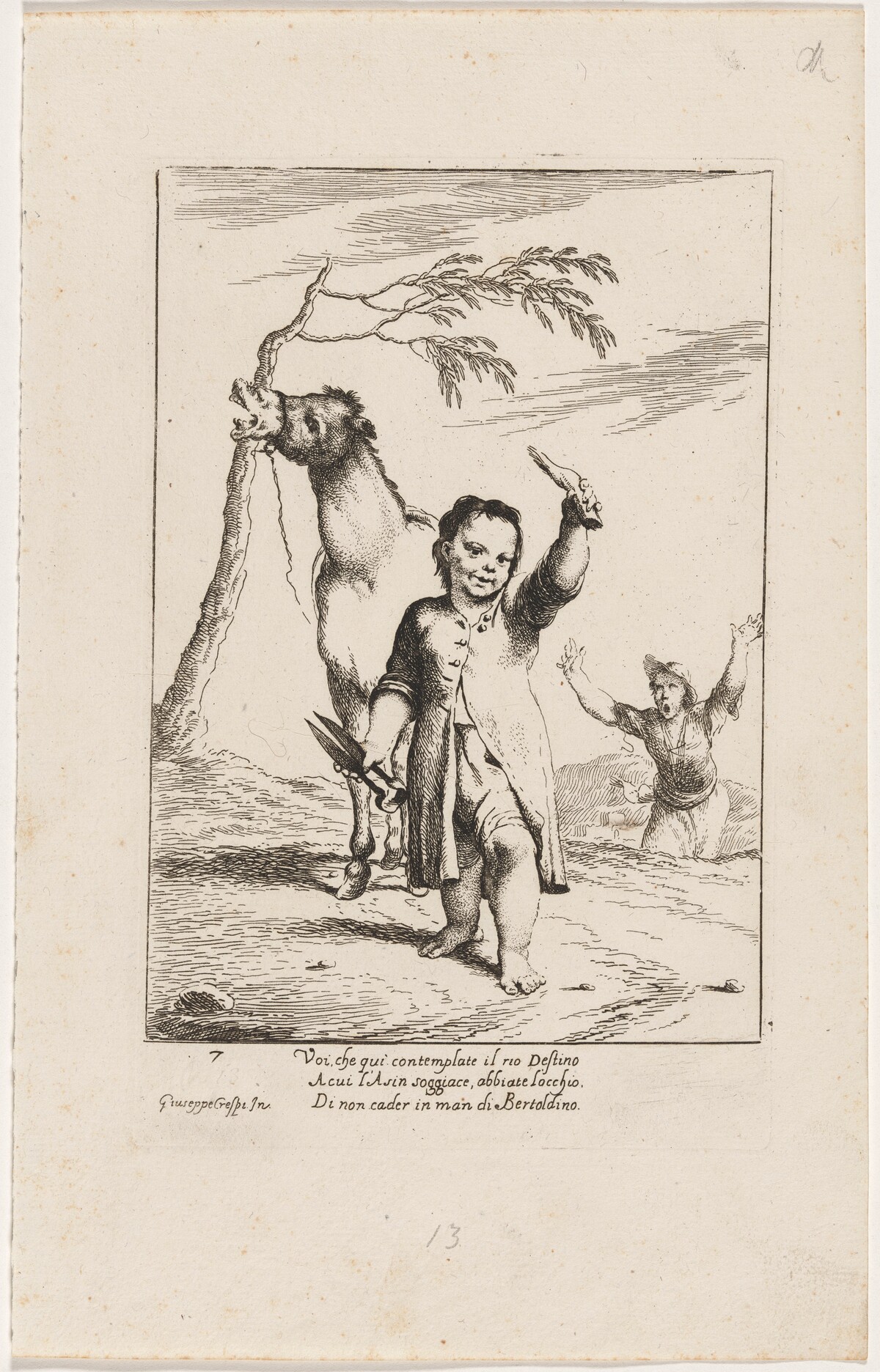 Bertoldino Cutting Off the Donkey's Ears