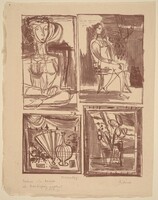 Frontispiece for Balzac, "La Bourse", Imre Reiner, 1941