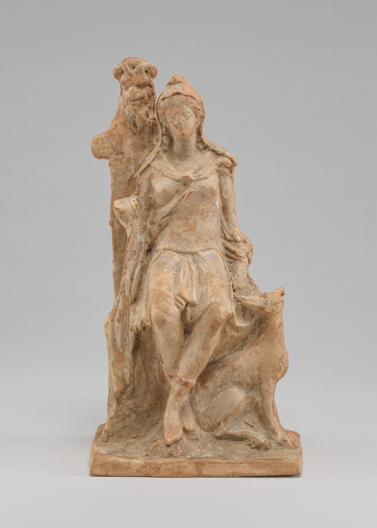 Artemis or Bendis with a Herm of Pan