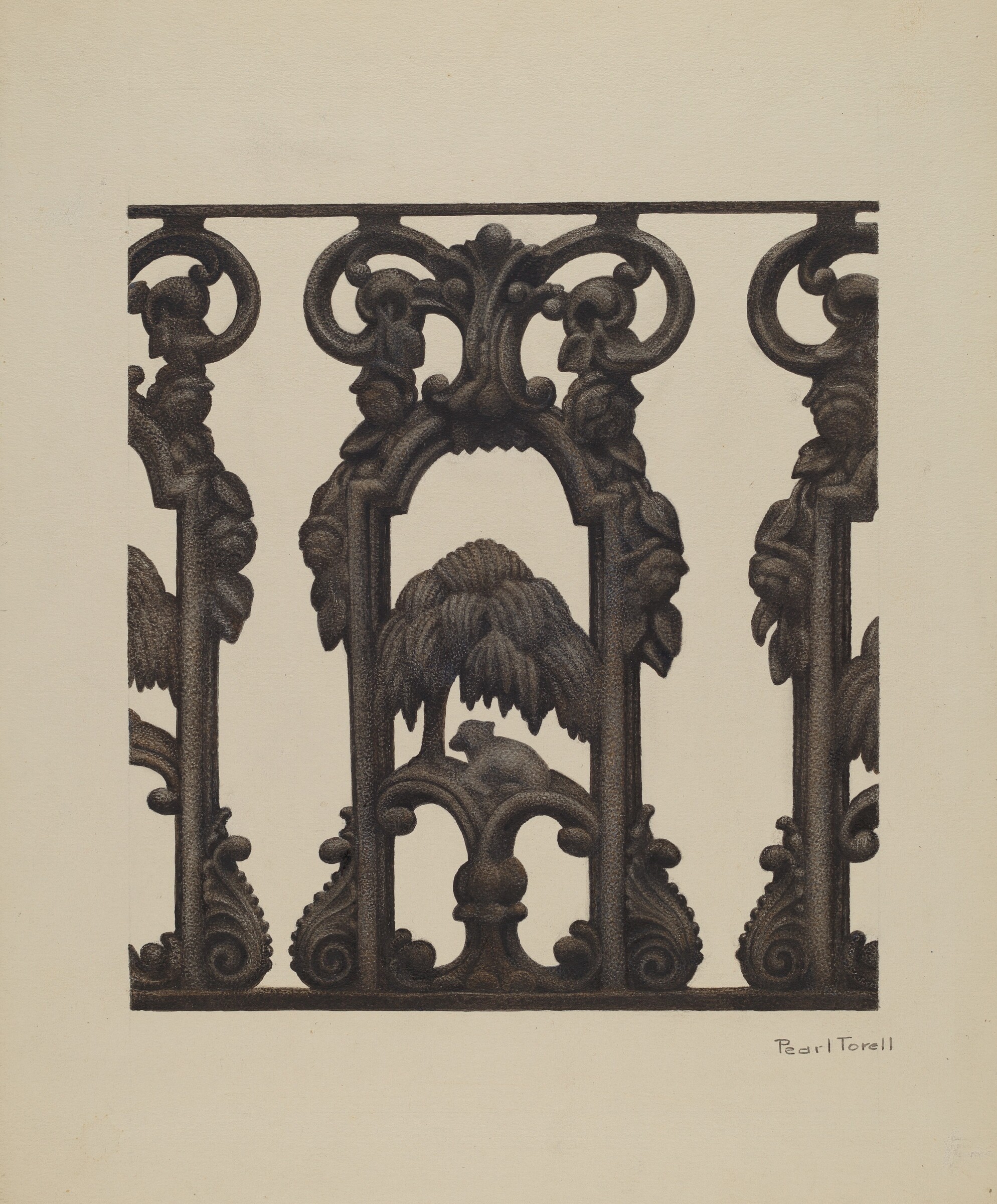 Cast Iron Fence, Pearl Torell, c. 1939