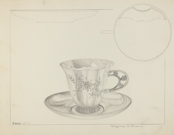 Silver Cup and Saucer
