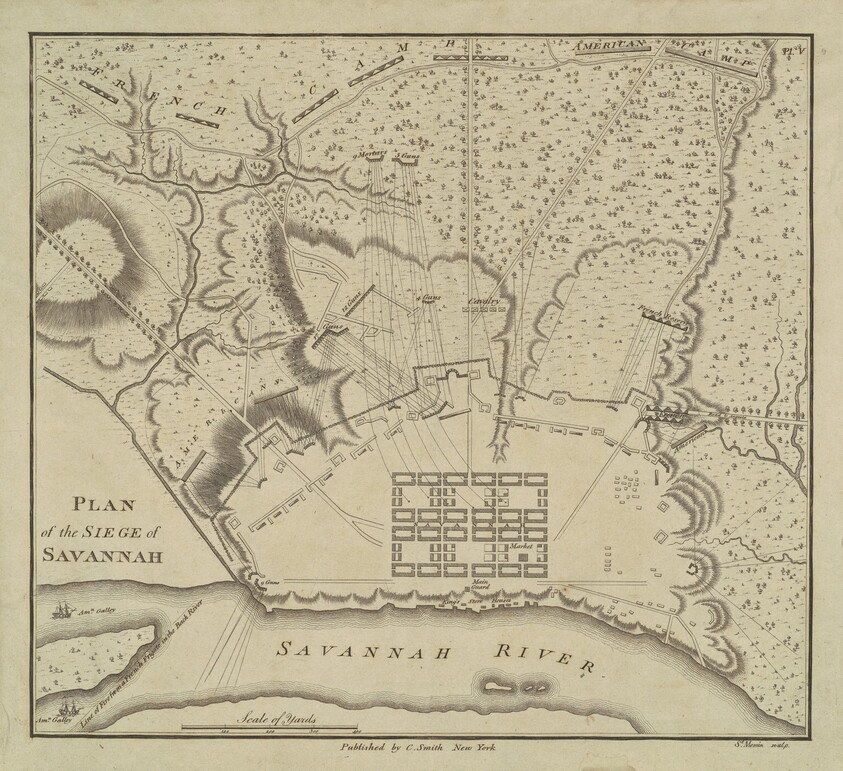 Plan of the Siege of Savannah