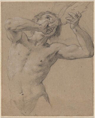 A Triton Blowing a Conch Shell