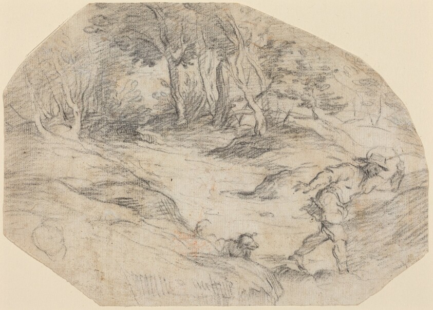 Landscape with a Man and a Dog