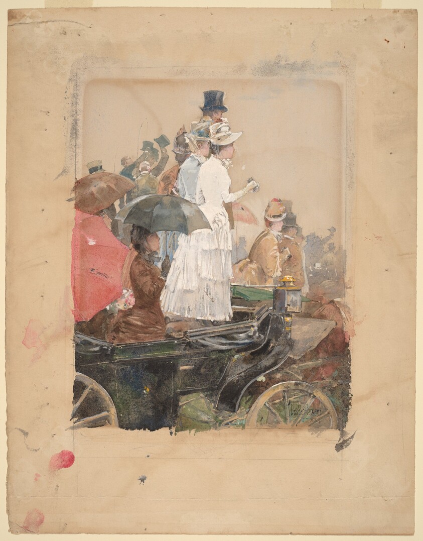 Spectators at the Grand Prix