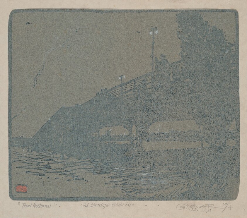 Mood Nocturnal  -.. Old Bridge Bell Isle..