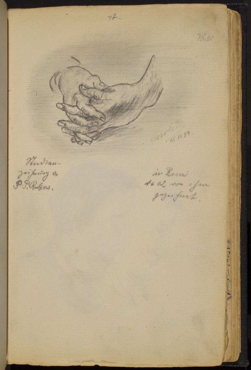 Study of Folded Hands