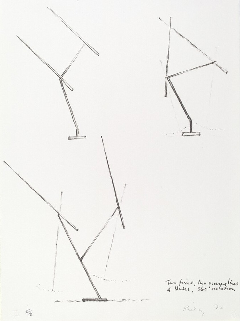 Two Fixed, Two Moving Lines, Four Blades, 360Rotation