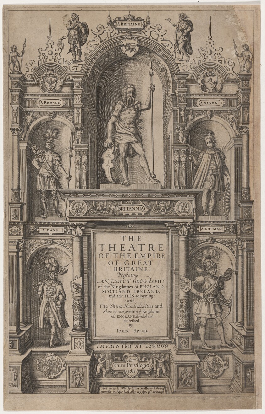 Title Page to "The Theatre of the Empire of Great Britaine" by John Speed