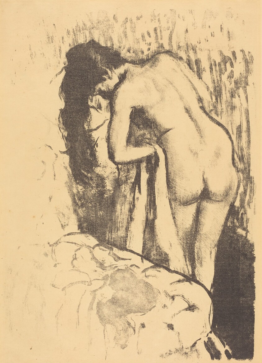 Nude Woman Standing, Drying Herself (Femme nue debout, a sa toilette)