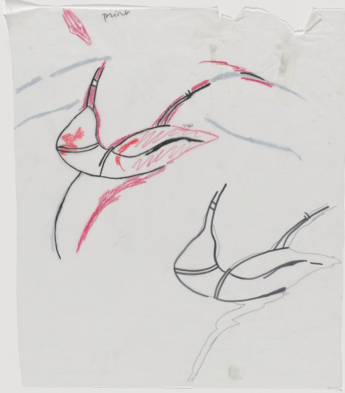 Pontchartrain [preparatory drawing for panel B]