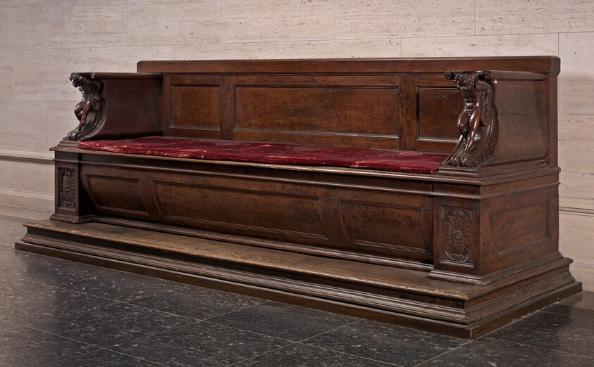 Cassapanca with Atlantes Supporting the Arms