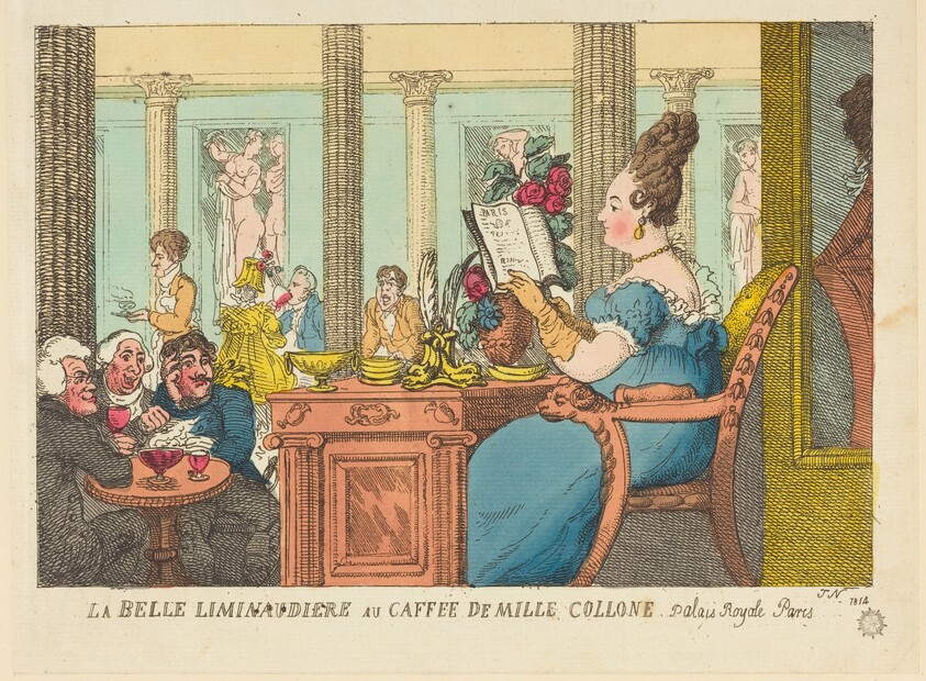 La Belle Limonaudiere au Cafe des Mille Colonnes, Palais Royal, Paris