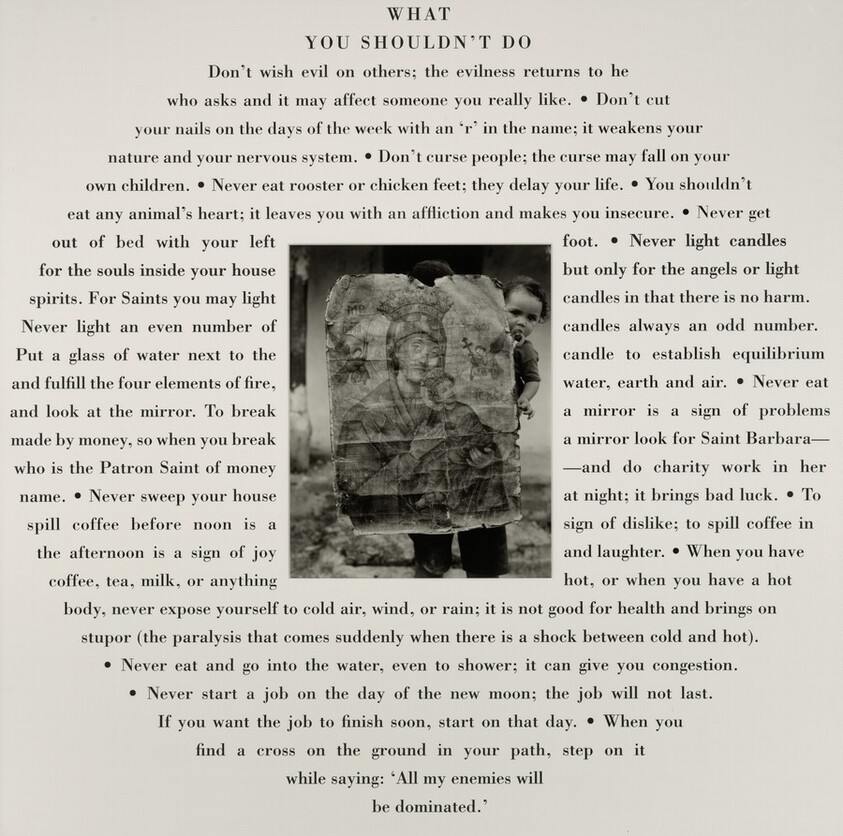 Dona Antônia's Daughter and Granddaughter with the Family Icon, Grande Sertão Veredas National Park, Brazil