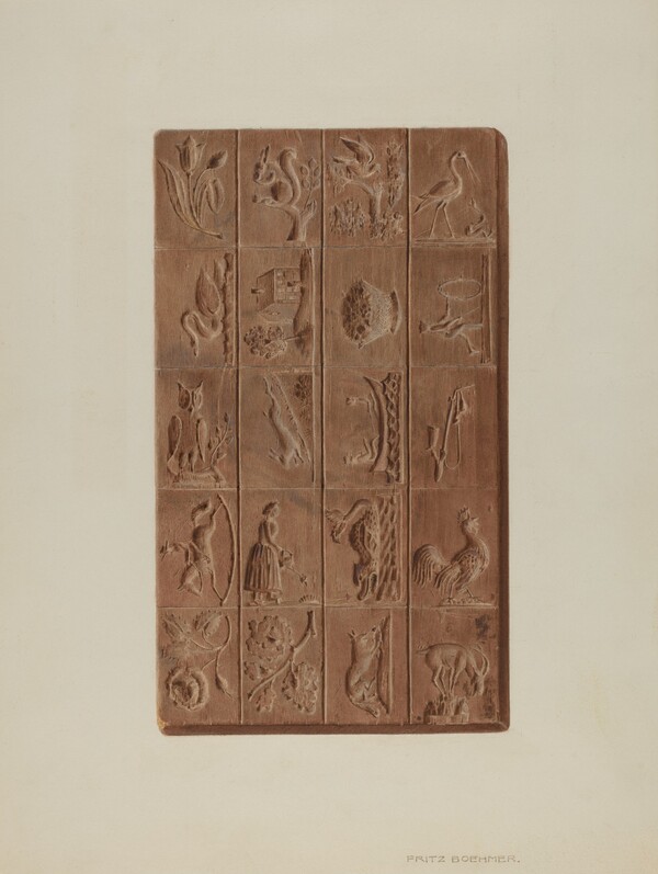 Springerle Board for Christmas Cakes