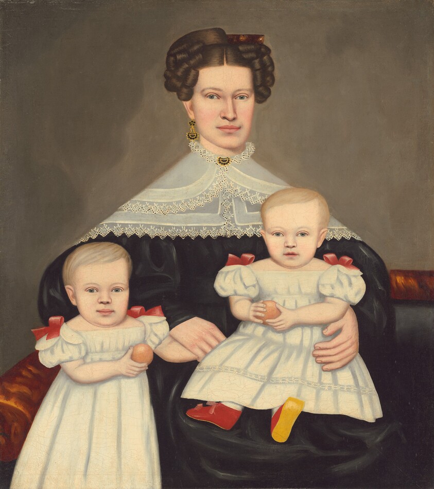 Mrs. Paul Smith Palmer and Her Twins