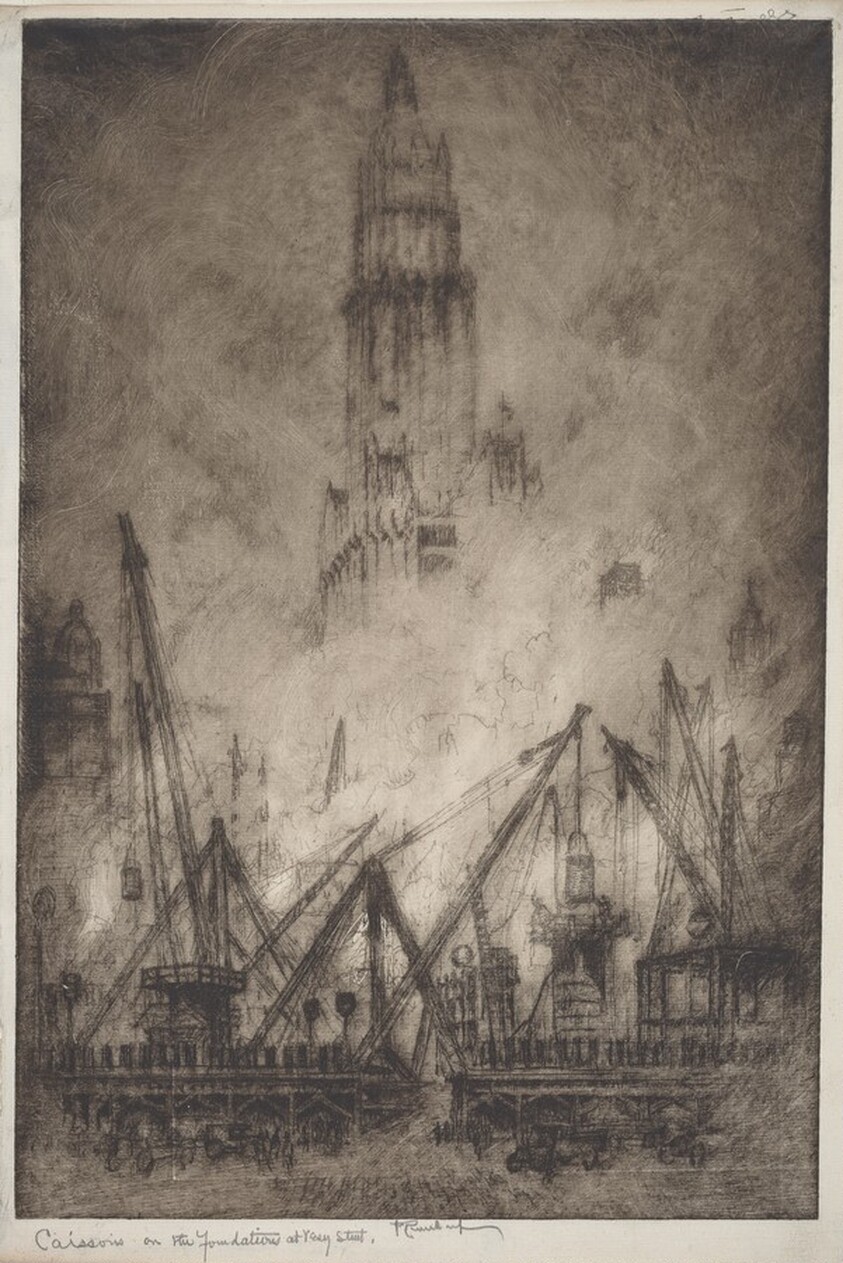 Caissons on Vesey Street