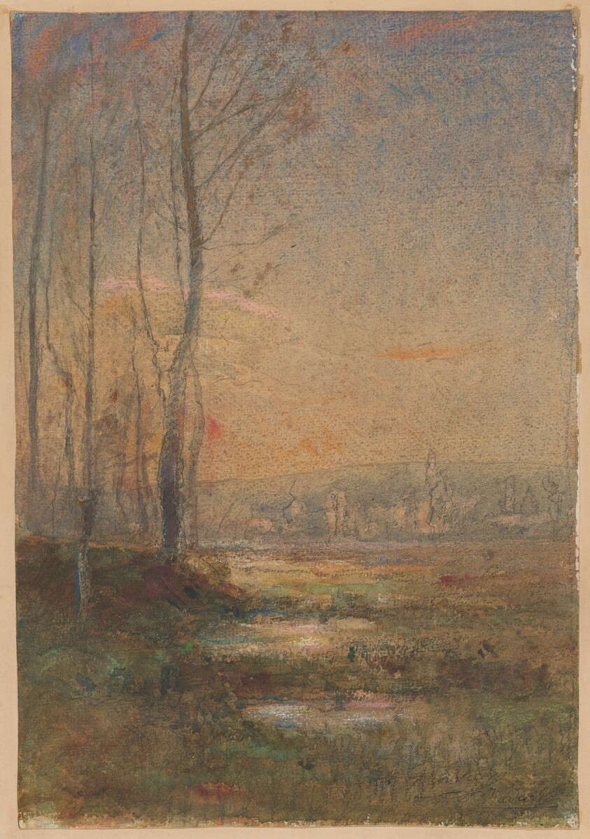 Marsh Landscape at Twilight