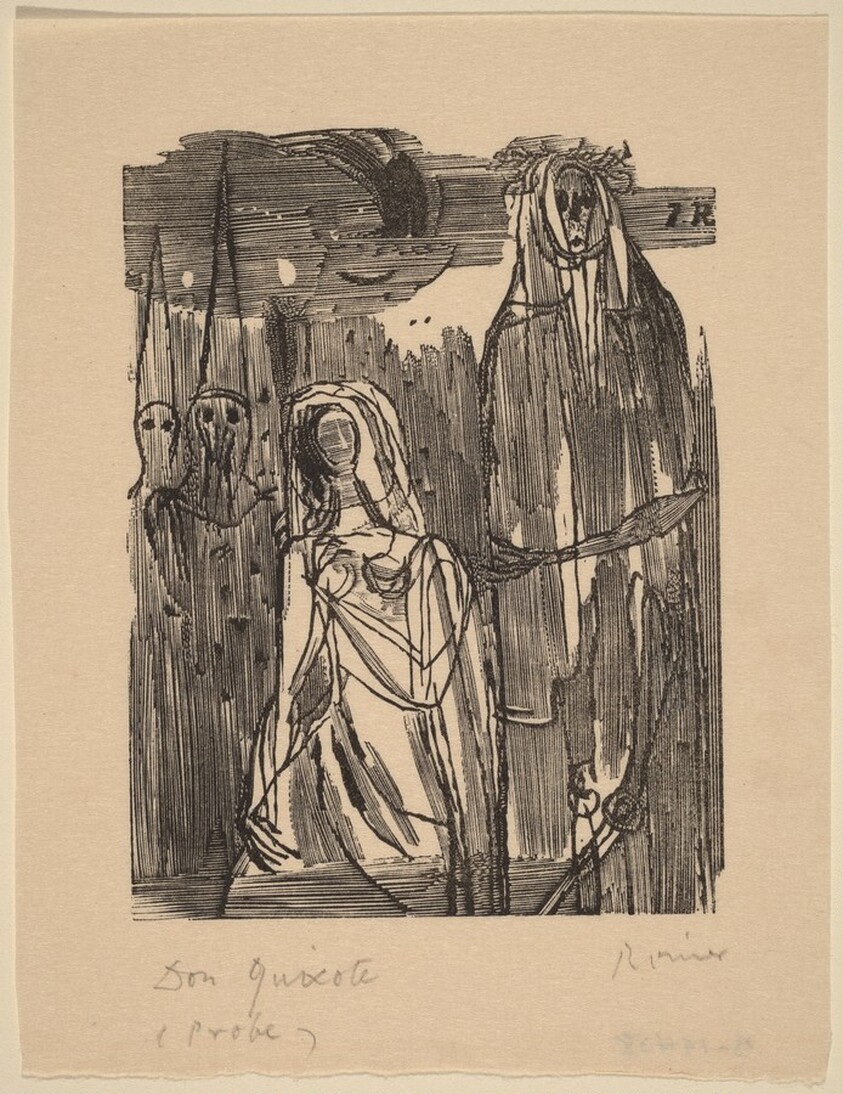 Illustration to Cervantes, "Don Quixote"