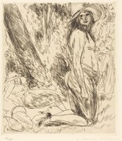 Model Kneeling (Le Modele a genoux ou nu a genoux), André Dunoyer de Segonzac, 1924