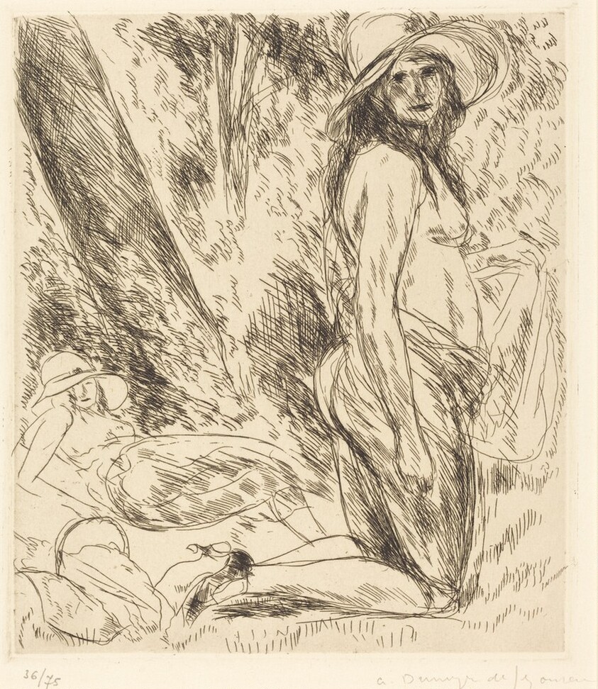 Model Kneeling (Le Modele a genoux ou nu a genoux)