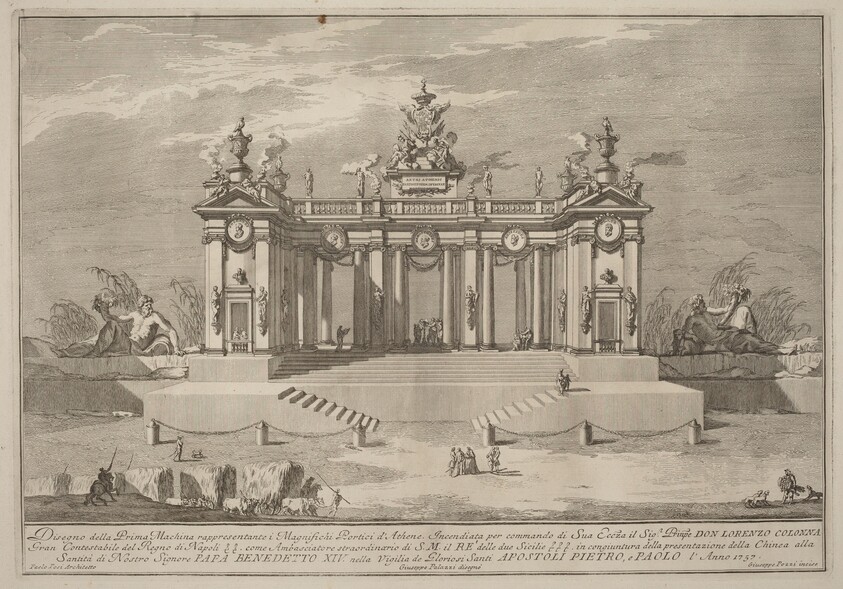 The Prima Macchina for the Chinea of 1757: The Colonnade of the Athenian Lyceum