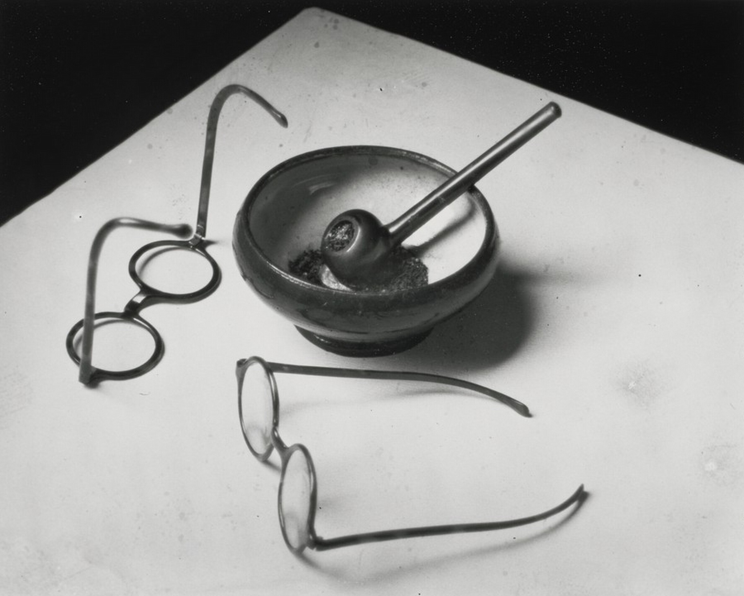Pipe and Glasses, Paris, André Kertész, 1926, printed 1981