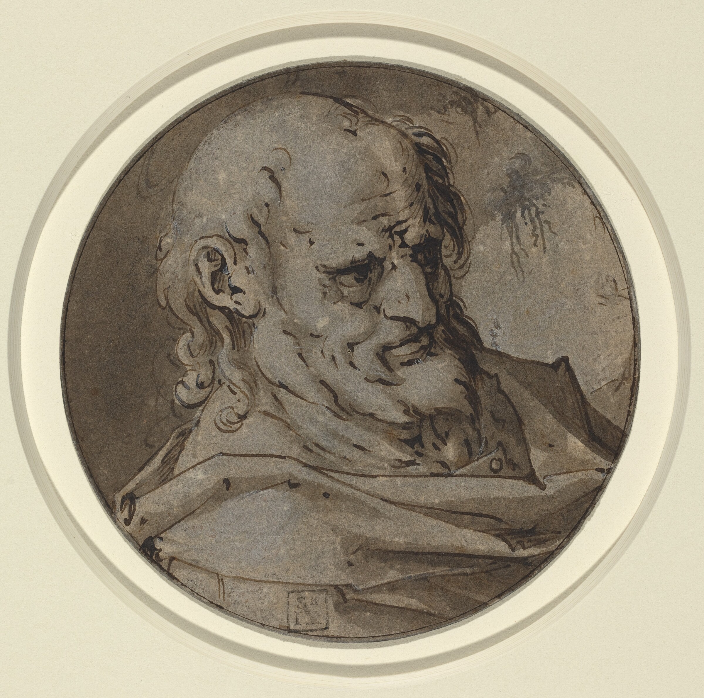 Head of an Apostle, Hendrik Goltzius