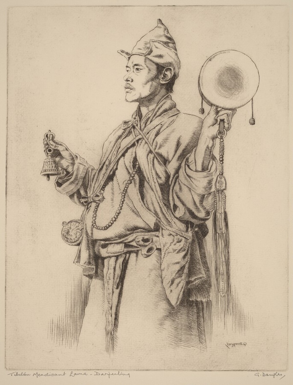 Tibetan Mendicant Lama, Darjeeling