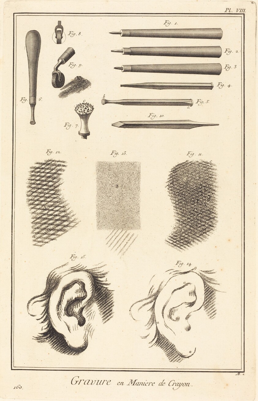 Gravure en Maniere de Crayon: pl. VIII