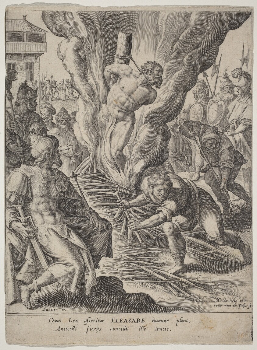 Eleazar Burned by Antiochus