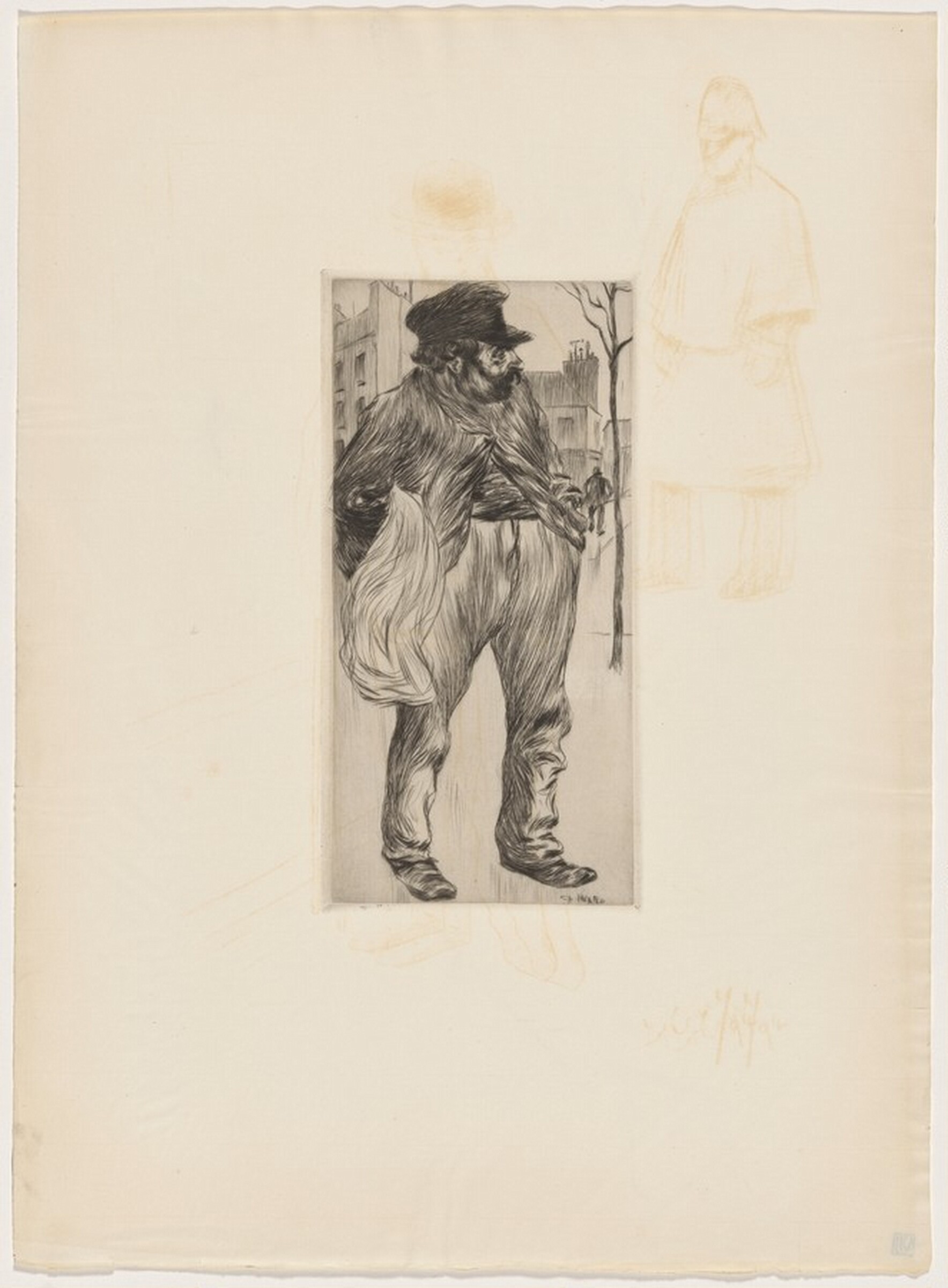 Page de croquis, Charles Huard, 1895