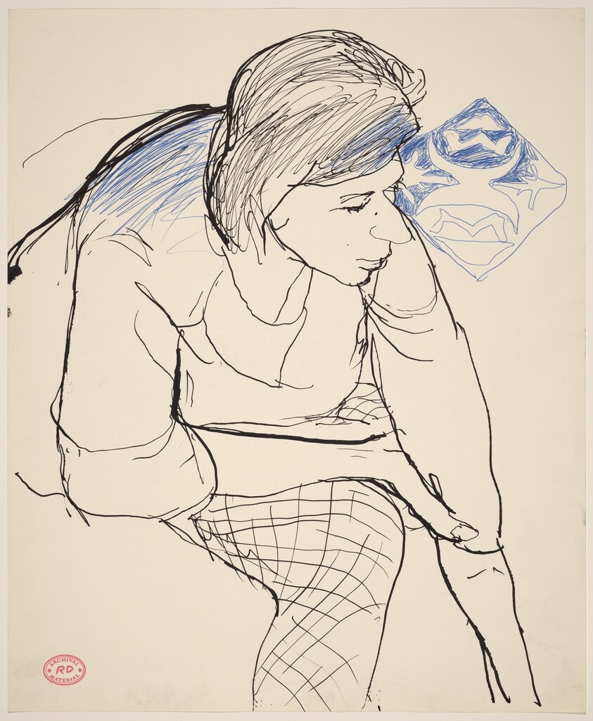 Untitled [woman leaning forward]