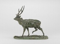 Ganges Deer, Antoine-Louis Barye, model n.d., cast 1857/1874