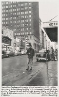 Downtown Jacksonville's main street December 1953, Allen Ginsberg hitch-hiking to visit W.S. Burroughs' parents in Palm Beach, stopover to visit Bill's friend Marker, thence to Cuba, Yucatan & bus & train up to U.S. West Coast, meet Neal Cassady in San Francisco., Allen Ginsberg, 1953, printed later