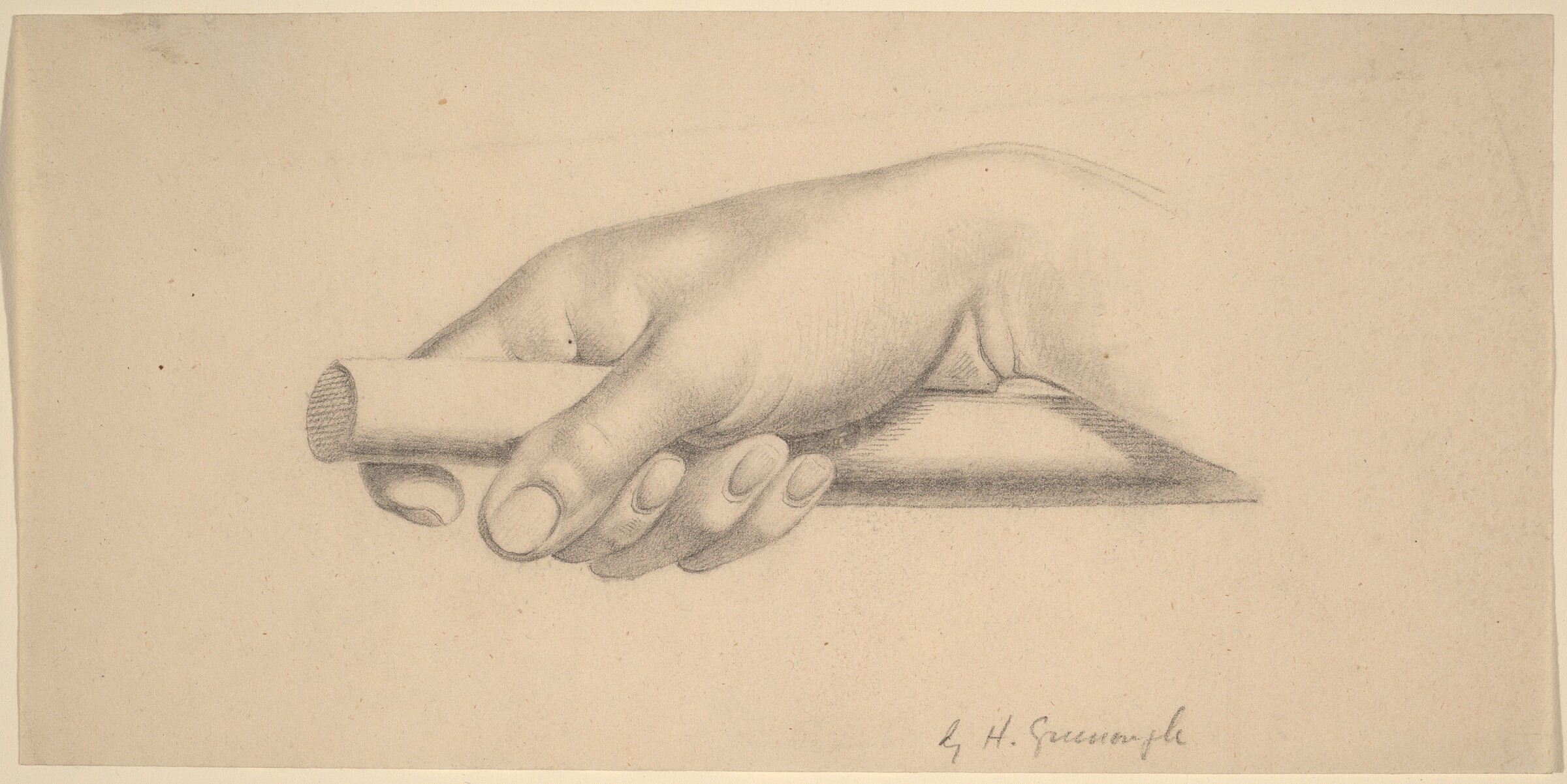 Right Hand Holding Short Rod, Horatio Greenough, 1847