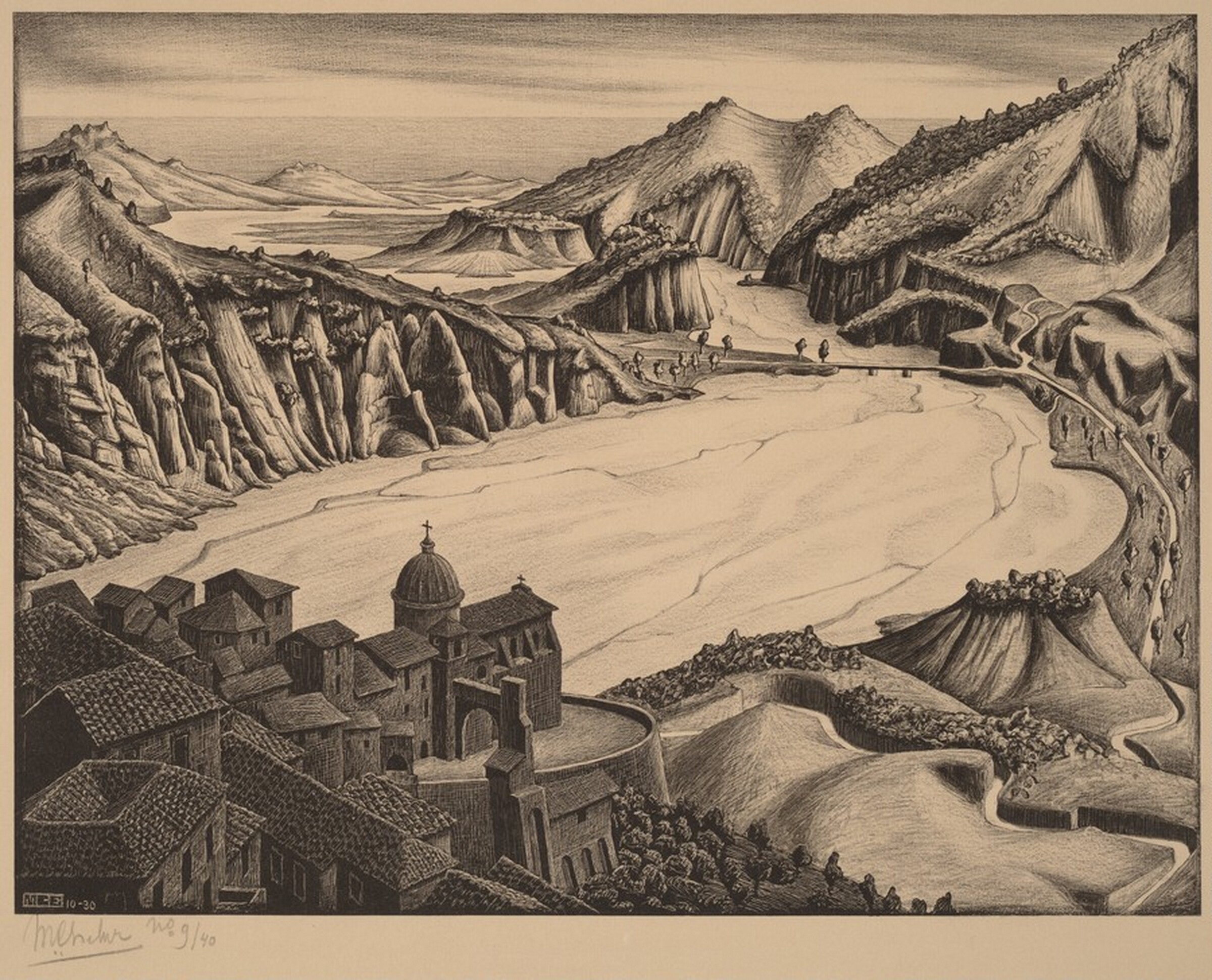 Fiumara, Calabria, M.C. Escher, 1930