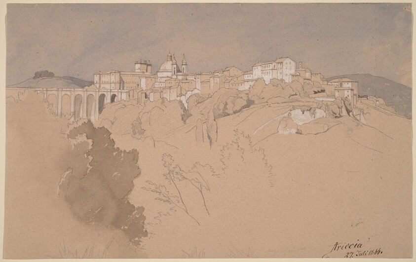 Ariccia Seen from across a Valley